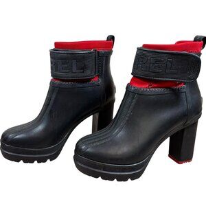 Sorel Medina III Chunky High Heel Rain Boots